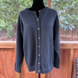 Rapaki Mahana Vintage Grey Wool Cardigan Sweater Hand Knitted Size M-L